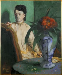 La femme a la potiche (oil on canvas)