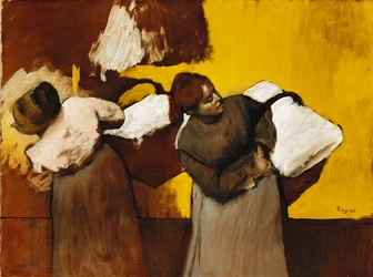 Blanchisseuses, vers 1876