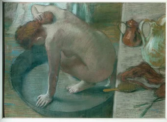 Le tub (Femme dans son bain) (huile sur toile)