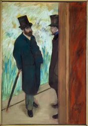 Ludovic Halevy et Albert Boulanger-Cavé dans les coulisses de l
