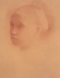 Marguerite Degas enfant, vers 1854 (sanguine sur papier)