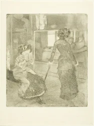 Mary Cassatt au Louvre : La Galerie étrusque, 1879?-80