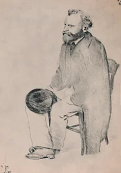 Portrait de Manet assis, vers 1865, 1946