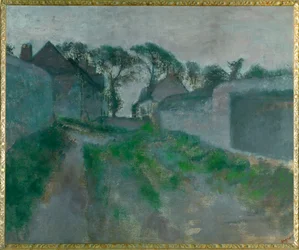 Rue de village Saint Valery-sur-Somme (oil on canvas)