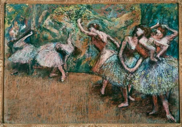 Scène de ballet (pastel sur carton)