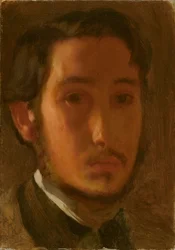 Autoportrait avec col blanc