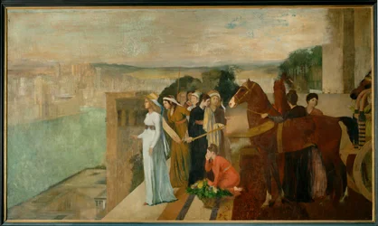 Semiramis construisant Babylone (huile sur toile)
