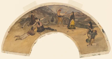 Danseurs et musiciens espagnols, 1868-1869