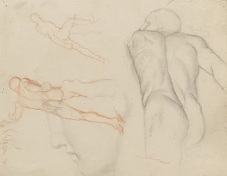 Études du "Gladiateur Borghèse", c.1856-57