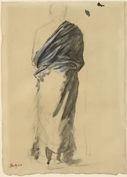 Étude de draperie, 1860-65