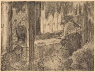 The Laundresses (Les blanchisseuses (La repassage))