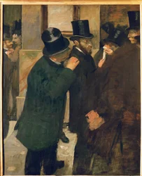 La Bourse de Paris (huile sur toile)