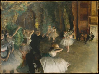 La répétition du ballet sur scène