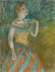 La Chanteuse en vert, vers 1884