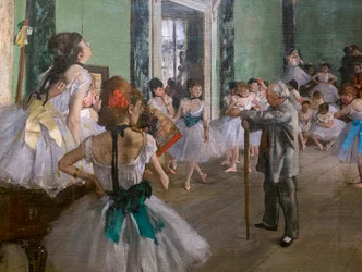 La Classe de danse (détail). Commencée en 1873, achevée en 1875-1876.