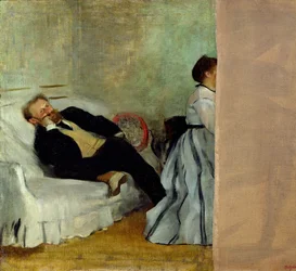 Le peintre Édouard Manet avec son épouse Suzanne