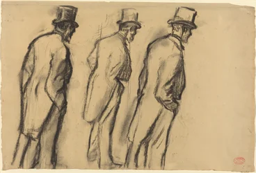 Trois études de Ludovic Halévy debout