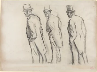 Trois études de Ludovic Halévy debout