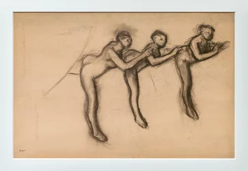 Trois danseuses nues en arabesque. Vers 1892-1895.