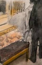 Deux hommes et deux danseurs (détail)