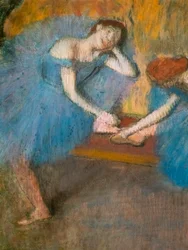 Deux danseuses au repos (également connu sous le nom de « Danseuses bleues ») (détail)
