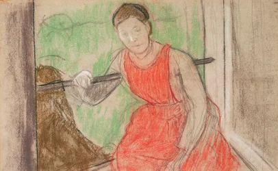 Femme à une fenêtre