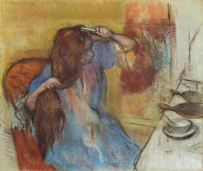 Femme à sa toilette