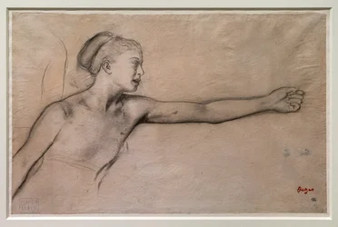 Jeune fille spartiate, étude pour « Petites filles spartiates provoquant des garçons ». Vers 1860-1862.