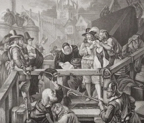 Le marquis de Montrose sur le lieu d