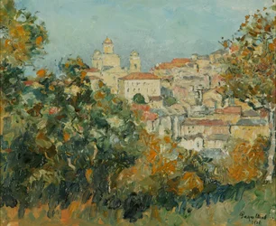 Ferme italienne sur une colline