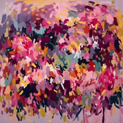 Abstrait floral éclatant