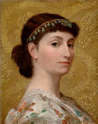 Gay, fille de Sir Augustus Berkeley Paget KCB (huile sur toile)
