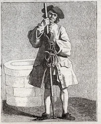 Le cureur de puits (gravure)