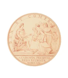 La visite du roi aux académies, 1719