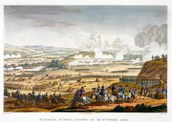 La bataille de Iéna, Allemagne, 14 octobre 1806