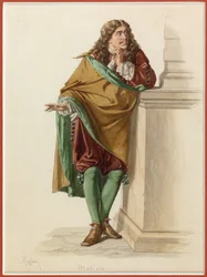 Portrait de Molière, vers 1870 (aquarelle)