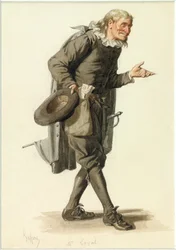 Portrait de Monsieur Loyal, vers 1870 (aquarelle)