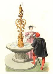 Gentilhomme et dame, noblesse anglaise