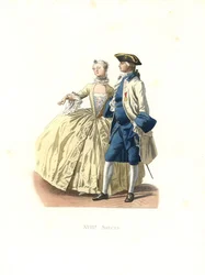 Officier et dame de qualité, France