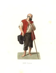 Paysanne de Lombardie, Italie