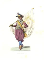 Porte-étendard pour une compagnie d