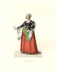 Femme de Castille, Espagne