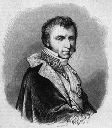 Portrait de Nicolas François Mollien (1758-1850), homme politique français. Gravure par Chevignard dans "Le Magasin Pittoresque"
