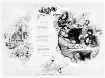 Café, vers 1860-80