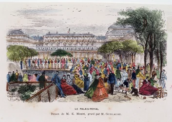 Le Palais Royal - dessin de Morin, vers 1830