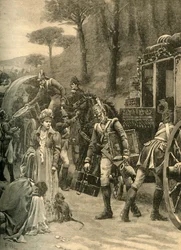 Fuite du roi Joseph Bonaparte de Vitoria, Espagne, 1813 vers 1890