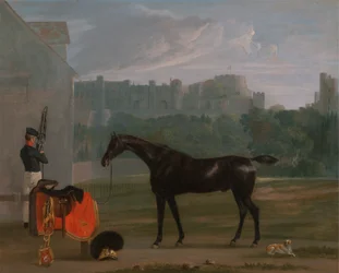 Devant la maison de garde à Windsor