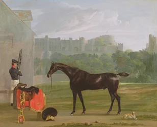 Devant la maison de garde à Windsor