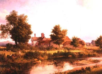 Vue de la maison Unstead, près de Bramley