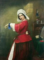 Dame en costume français, 1857